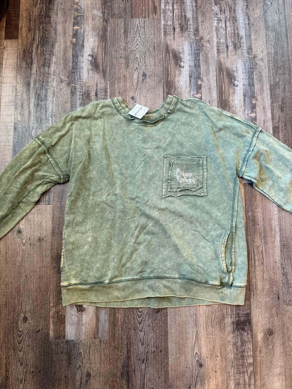 'Keep Growing' Pullover with Pockets